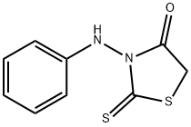 4-四氢噻唑酮,3-(苯基氨基)-2-硫代- 结构式