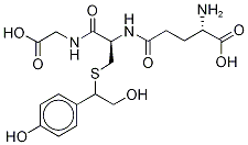 S-[2-Hydroxy-1-(4-hydroxyphenyl)ethyl]-L-glutathione 结构式