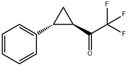 Ethanone, 2,2,2-trifluoro-1-(2-phenylcyclopropyl)-, (1R-trans)- (9CI) 结构式