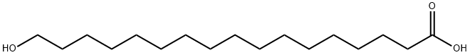 17-羟基十七烷酸 结构式