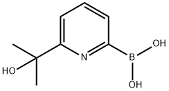 (6-(2-羟基丙-2-基)吡啶-2-基)硼酸 结构式