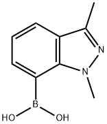 1,3-Dimethyl-1H-indazole-7-boronic acid 结构式