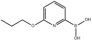 (6-丙氧基吡啶-2-基)硼酸 结构式