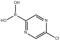 (5-氯吡嗪-2-基)硼酸 结构式