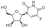 1-BETA-D-阿拉伯呋喃糖基-5-氟尿嘧啶 结构式