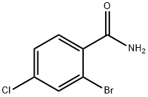 2-Bromo-4-chlorobenzamide 结构式