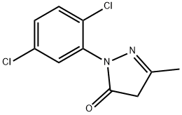 1-(2,5-二氯苯基)-3-甲基-5-吡唑酮 结构式