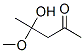 2-Pentanone, 4-hydroxy-4-methoxy- (9CI) 结构式