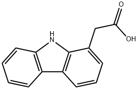 carbazole-1-acetic acid 结构式