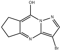 3-BroMo-6,7-dihydro-4H-cyclopenta[d]pyrazolo[1,5-a]pyriMidin-8(5H)-one 结构式