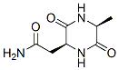 2-Piperazineacetamide,5-methyl-3,6-dioxo-,(2S,5S)-(9CI) 结构式