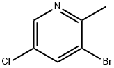 2-甲基-5-氯-3-溴吡啶 结构式