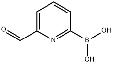 6-ForMylpyridine-2-boronic acid 结构式