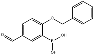 2-BENZYLOXY-5-FORMYLPHENYLBORONIC ACID 结构式