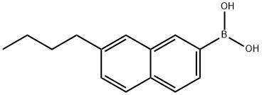 (7-Butyl-2-naphthalenyl)boronic Acid
 结构式