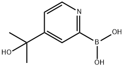(4-(2-羟基丙-2-基)吡啶-2-基)硼酸 结构式