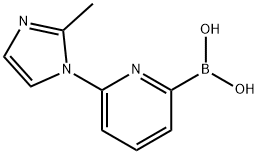 6-(2-METHYLIMIDAZOL-1-YL)PYRIDINE-2-BORONIC ACID 结构式