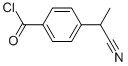 Benzoyl chloride, 4-(1-cyanoethyl)- (9CI) 结构式