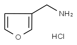 1-(3-呋喃基）甲胺盐酸盐 结构式