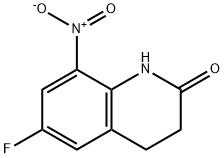 6-氟-8-硝基-3,4-二氢喹啉-2(1H)-酮 结构式