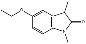 1,3-二甲基-5-乙氧基吲哚啉-2-酮 结构式