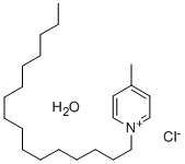 1-正十六烷基-4-甲基吡啶氯盐,水合物 结构式