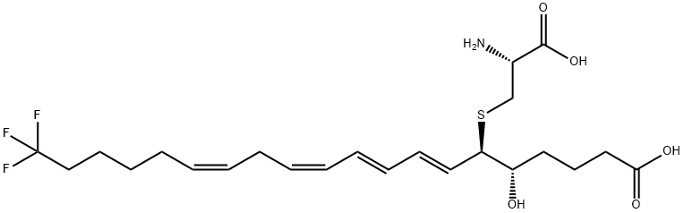 20,20,20-TRIFLUOROLEUKOTRIENE E4 结构式