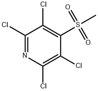 2,3,5,6-四氯-4-(甲磺酰)吡啶 结构式