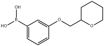(3-((四氢-2H-吡喃-2-基)甲氧基)苯基)硼酸 结构式