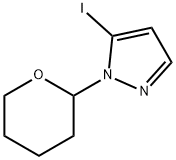 5-碘-1-(四氢吡喃-2- 基)吡唑 结构式