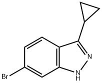 6-溴-3-环丙基-1H-吲唑 结构式