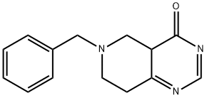 5,6,7,8-四氢-6-(苯甲基)吡啶并[4,3-D]嘧啶-4(4AH)-酮 结构式