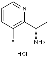(1S)-1-(3-氟吡啶-2-基)乙基-1-胺盐酸盐 结构式