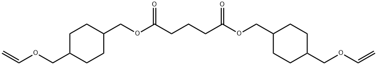 二[4-(乙烯氧甲基)环己基甲基]戊二酸酯 结构式