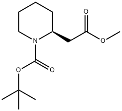 N-BOC-2-哌啶乙酸甲酯 结构式