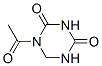 1,3,5-Triazine-2,4(1H,3H)-dione, 1-acetyldihydro- (9CI) 结构式