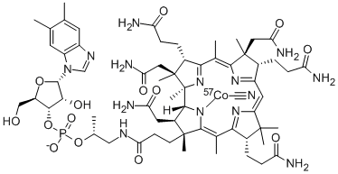 氰钴胺(57 CO) 结构式