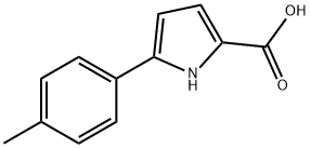 5-P-甲苯基-1H-吡咯-2-羧酸 结构式