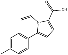 5-对甲苯-1-乙烯基-1H-吡咯-2-羧酸 结构式