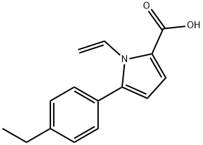 5-(4-ETHYL-PHENYL)-1-VINYL-1H-PYRROLE-2-CARBOXYLIC ACID 结构式