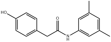 N-(3,5-DIMETHYLPHENYL)-2-(4-HYDROXYPHENYL)ACETAMIDE 结构式