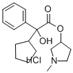 1-甲基-3-(Α-环戊基扁桃酰氧基)吡咯烷盐酸盐 结构式