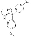 (S)-ALPHA,ALPHA-双(4-甲氧基苯基)-2-吡咯烷甲醇 结构式