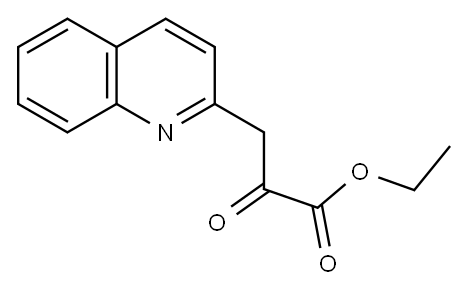 2-氧代-3-喹啉-2-丙酸乙酯 结构式