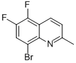 8-溴-5,6-二氟-2-甲基喹啉 结构式