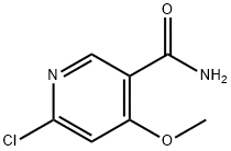 6-CHLORO-4-METHOXYNICOTINAMIDE 结构式