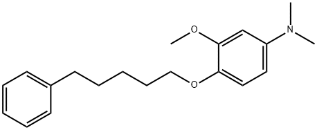 3-methoxy-N,N-dimethyl-4-(5-phenylpentoxy)aniline 结构式