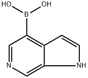 (1H-吡咯并[2,3-C]吡啶-4-基)硼酸 结构式