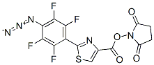 succinimidyl 2-(4-azido-2,3,5,6-tetrafluorophenyl)thiazole-4-carboxylate 结构式