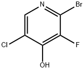 2-溴-5-氯3-氟-4-羟基吡啶 结构式